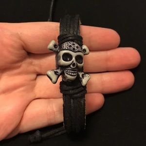 2 Sided Skull Rope Bracelet